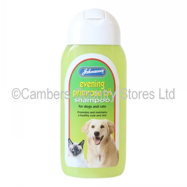Johnsons Dog Shampoo Evening Primrose Oil 200ml Cambers Country Store